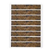 Steampunkmachines (koper) adreslabel wikkel (Vel)