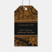 Steampunkmachines (koper) cadeaulabel (Achterkant)
