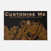 Steampunkmachines (koper) deurmat (Voorkant)