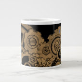 Steampunkmachines (koper) grote koffiekop (Voorkant)