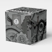 Steampunkmachines (monochrome) bedankdoosjes (Voorkant Zijde)