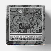 Steampunkmachines (monochrome) bedankdoosjes (Bovenkant)