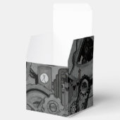 Steampunkmachines (monochrome) bedankdoosjes (Geopend)