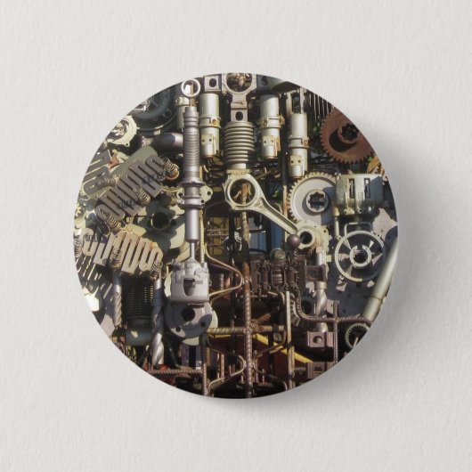 Steampunkmachines Ronde Button 5,7 Cm (Voorkant)