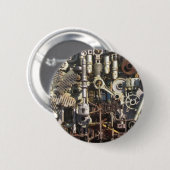 Steampunkmachines Ronde Button 5,7 Cm (Voorkant /achterkant)