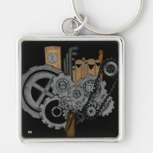 Steampunkmachines Sleutelhanger