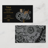 Steampunkmachines Visitekaartje (Voorkant / Achterkant)