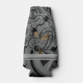 Steampunkmachines (volledige kleur) flesjeskoeler (Voorkant)