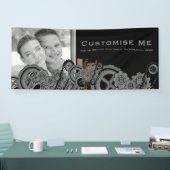 Steampunkmachines (volledige kleur) spandoek (Beurs)