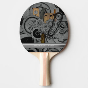Steampunkmachines (volledige kleur) tafeltennisbatje