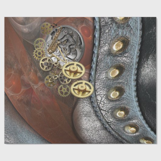 Steampunkontwerp Cadeaupapier (Vlak)
