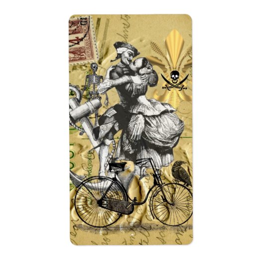  steampunkpiraat etiket (Voorkant)