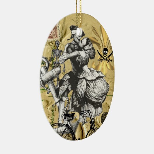  steampunkpiraat keramisch ornament (Rechts)