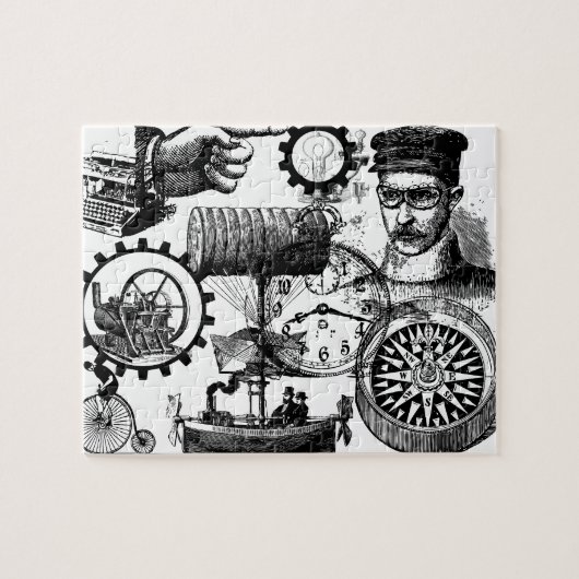 steampunkpuzzel legpuzzel (Horizontaal)