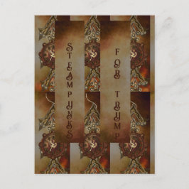 STEAMPUNKS VOOR TRUMP BRIEFKAART