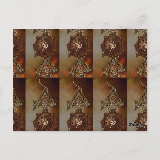 STEAMPUNKS VOOR TRUMP BRIEFKAART (Achterkant)