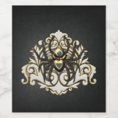 steampunkspin wijn etiket (Enkel label)