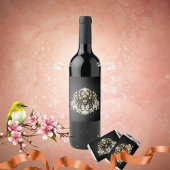 steampunkspin wijn etiket