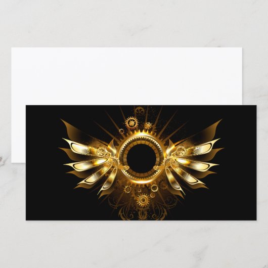 Steampunkvleugels Aankondiging (Voorkant / Achterkant)