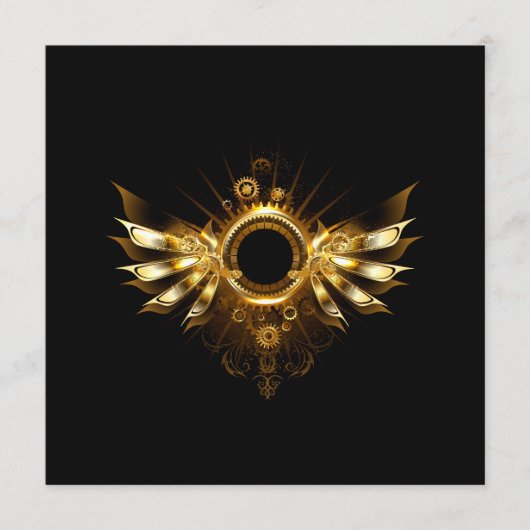 Steampunkvleugels Advieskaart (Voorkant)