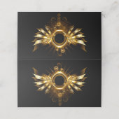 Steampunkvleugels Afsprakenkaart (Buitenkant ongevouwen)