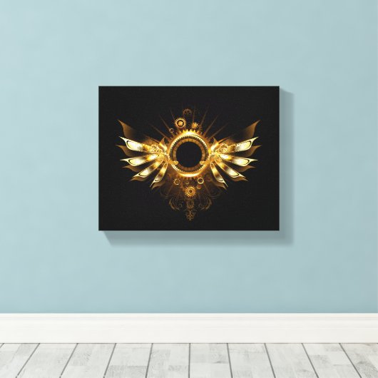 Steampunkvleugels Canvas Afdruk (Insitu (Houten vloer))
