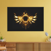 Steampunkvleugels Canvas Afdruk (Insitu (Woonkamer))