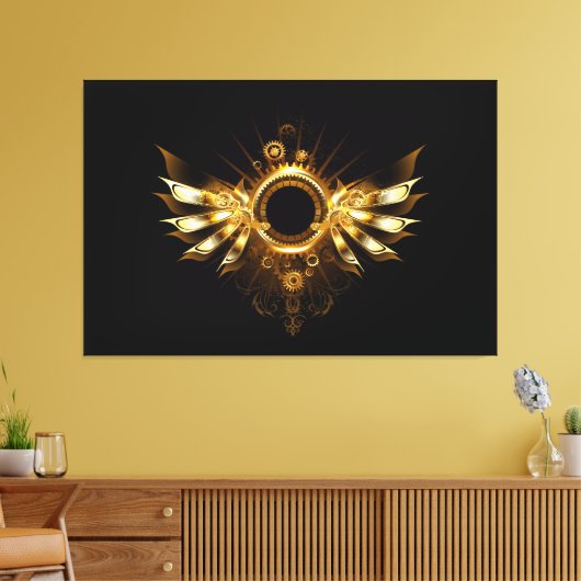 Steampunkvleugels Canvas Afdruk (Insitu (Woonkamer))