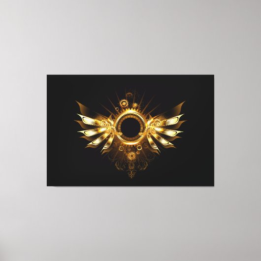 Steampunkvleugels Canvas Afdruk (Voorkant)