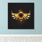 Steampunkvleugels Canvas Afdruk (Insitu (Houten vloer))