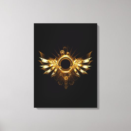 Steampunkvleugels Canvas Afdruk (Voorkant)
