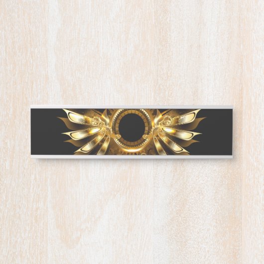 Steampunkvleugels Deurbordje (Voorkant)