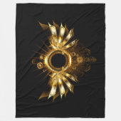 Steampunkvleugels Fleece Deken (Voorkant)