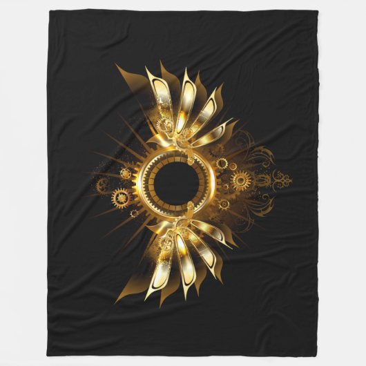 Steampunkvleugels Fleece Deken (Voorkant)