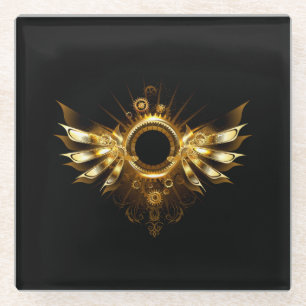 Steampunkvleugels Glazen Onderzetter