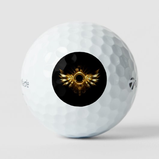 Steampunkvleugels Golfballen (Voorkant)