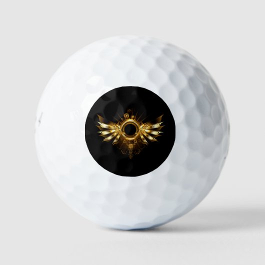 Steampunkvleugels Golfballen (Voorkant)