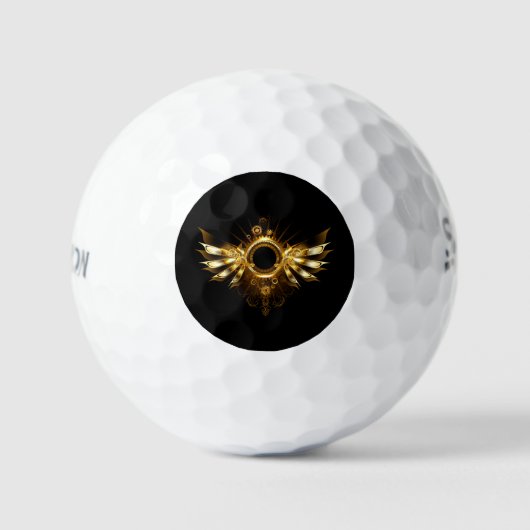 Steampunkvleugels Golfballen (Voorkant)