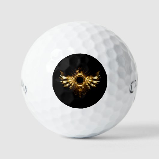 Steampunkvleugels Golfballen (Voorkant)