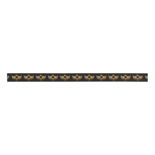 Steampunkvleugels Grosgrain Lint (Voorkant)