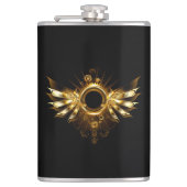 Steampunkvleugels Heupfles (Voorkant)