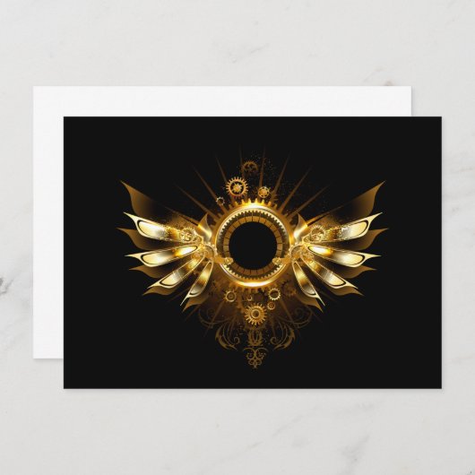 Steampunkvleugels Informatiekaartje (Voorkant / Achterkant)