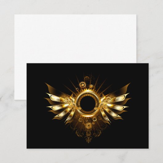 Steampunkvleugels Informatiekaartje (Voorkant / Achterkant)