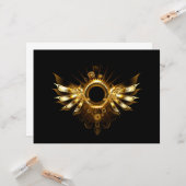 Steampunkvleugels Kaart (Voorkant / Achterkant in situ)