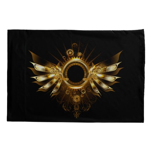 Steampunkvleugels Kussensloop (Achterkant-Links)