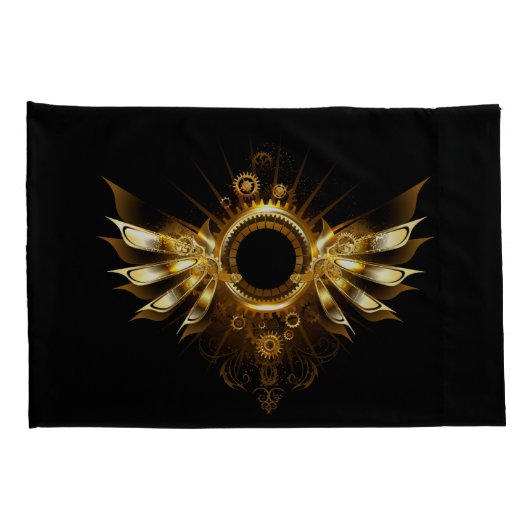 Steampunkvleugels Kussensloop (Achterkant-Rechts)