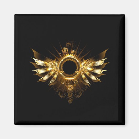 Steampunkvleugels Magneet (Voorkant)