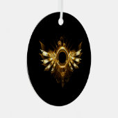 Steampunkvleugels Metalen Ornament (Voorkant Rechts)