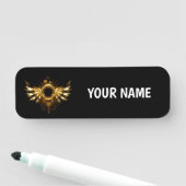 Steampunkvleugels Naamplaatje (In situ)