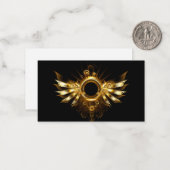 Steampunkvleugels Notitiekaartje (Voorkant / Achterkant in situ)